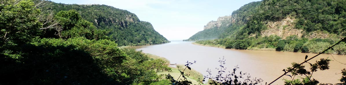The Mzimvubu River, seen from The Gates of Port St Johns